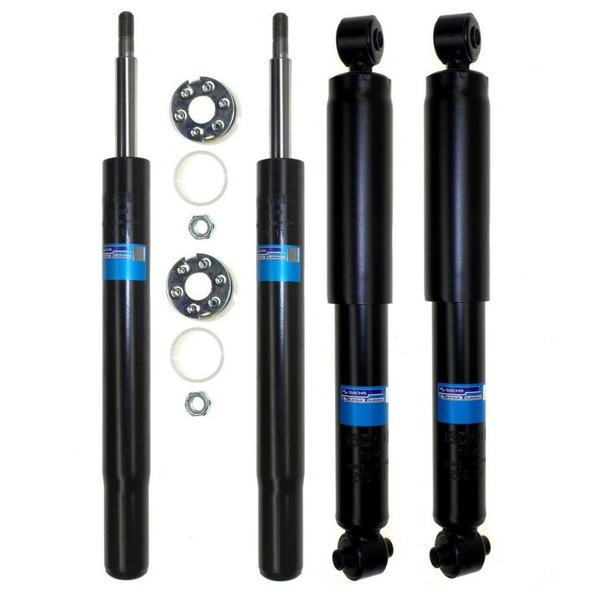 VW Suspension Strut and Shock Absorber Assembly Kit - Front and Rear - Sachs 4015305KIT